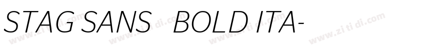 STAG SANS   BOLD ITA字体转换
